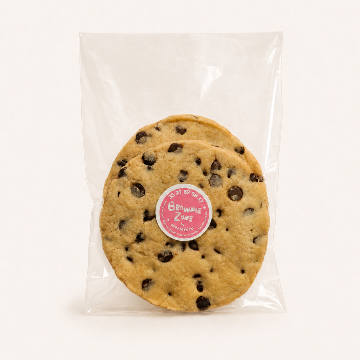 Galleta de mantequilla con chispas de chocolate